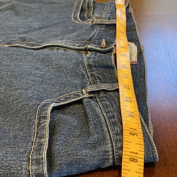 Christopher & Banks Stretch Straight Leg Denim Jeans Size 10P - Picture 9 of 13